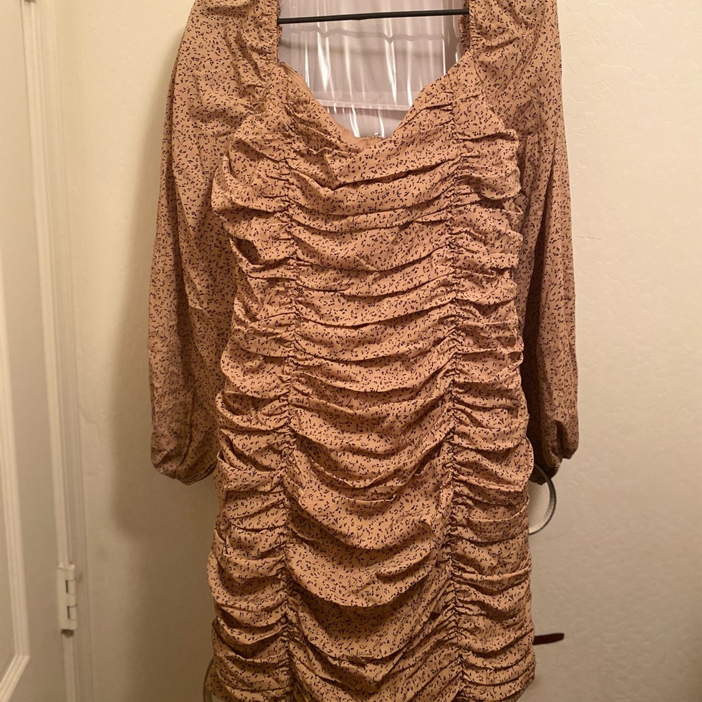 Size xl mocha mini dress brand new with tags